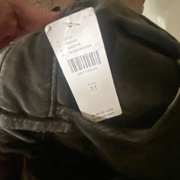 Anthropologie Pilcro Demilume Mid-rise  bootcut velvet jeans grey size 31 - Picture 8 of 8